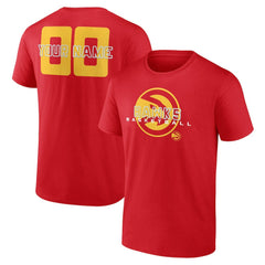 Atlanta Hawks Stellar Personalized Name & Number T-Shirt - Red shop