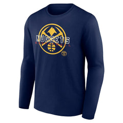 Denver Nuggets Stellar Personalized Name & Number Long Sleeve T-Shirt sale - Navy outlet