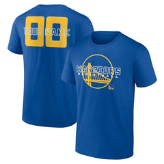 Golden State Warriors Stellar Personalized Name & Number T-Shirt sale - Royal sale