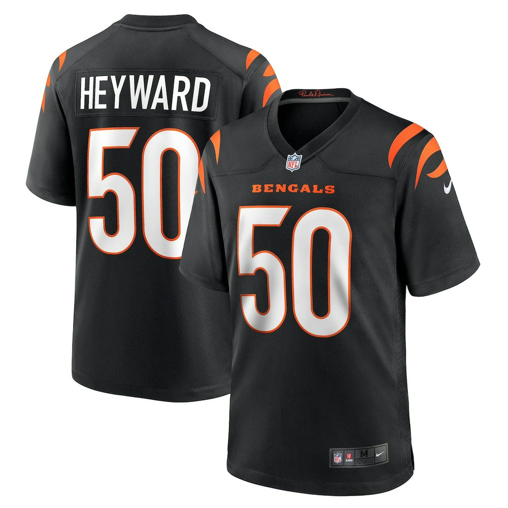 NFL Cincinnati Bengals Shaka Heyward Team Game Jersey