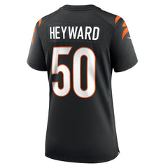 NFL Cincinnati Bengals Shaka Heyward Women's Team Game Jersey
