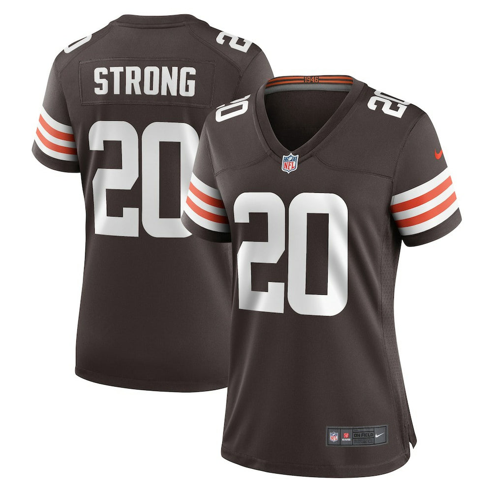 NFL Cleveland Browns Pierre Strong Jr. Women's Team Game Jersey