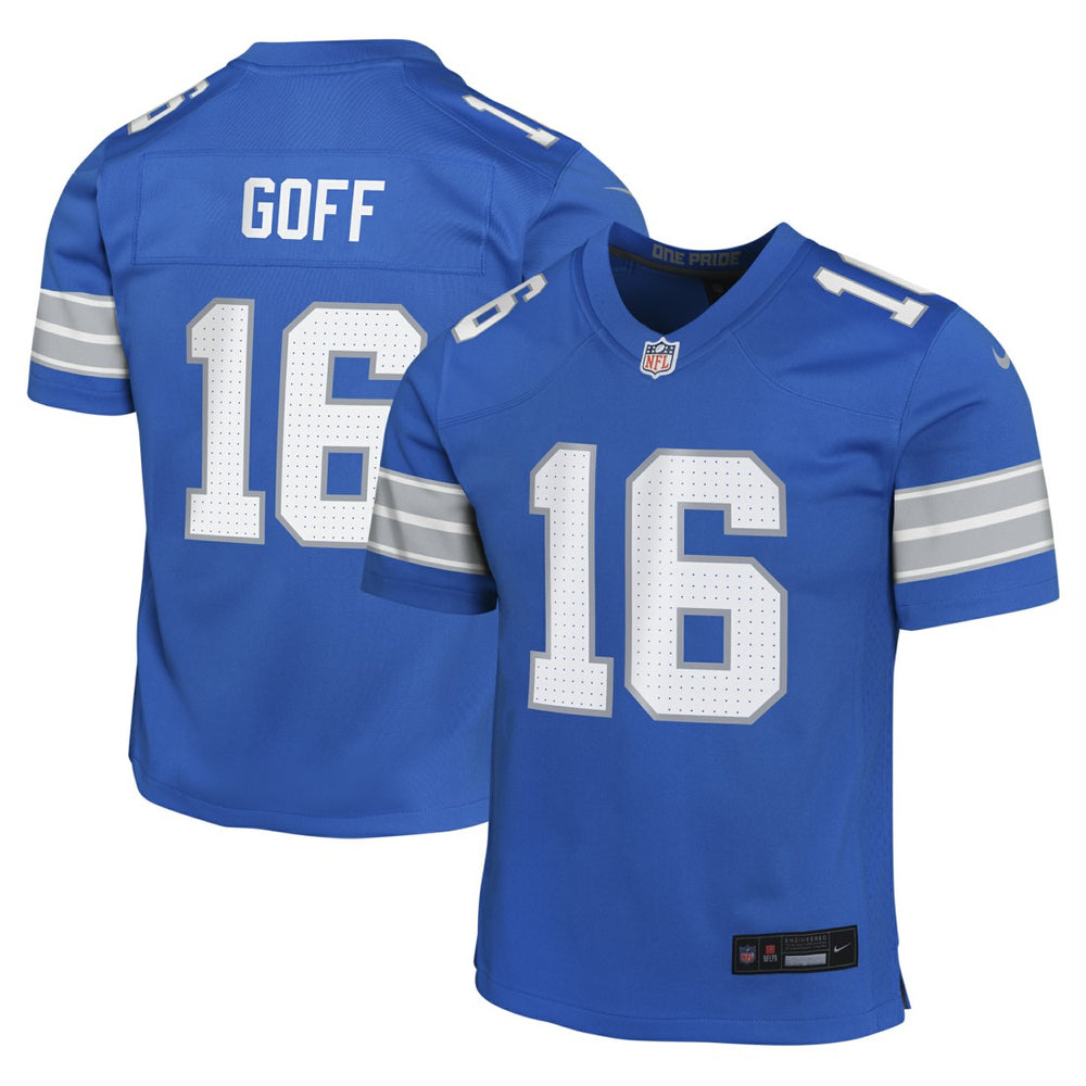 NFL Detroit Lions Jared Goff Youth Game Jersey