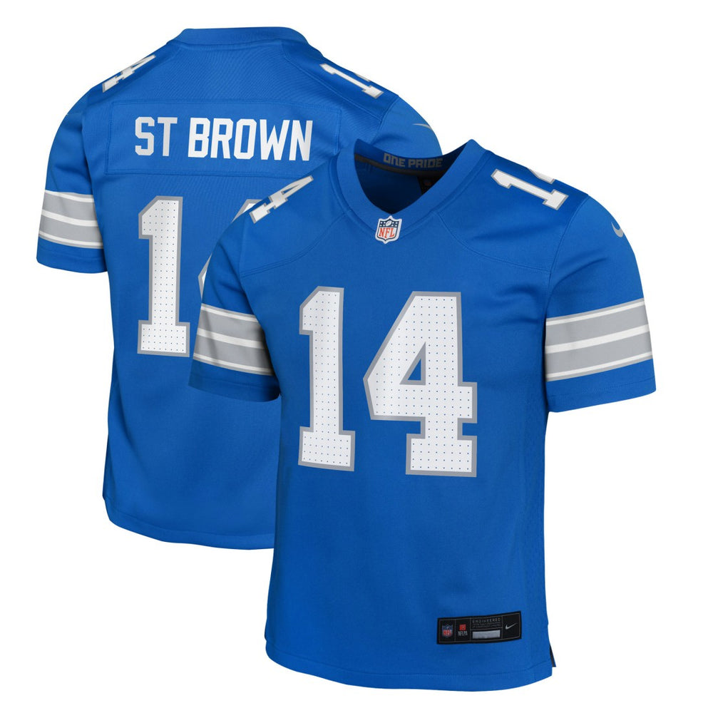 NFL Detroit Lions Amon-Ra St. Brown Youth Game Jersey