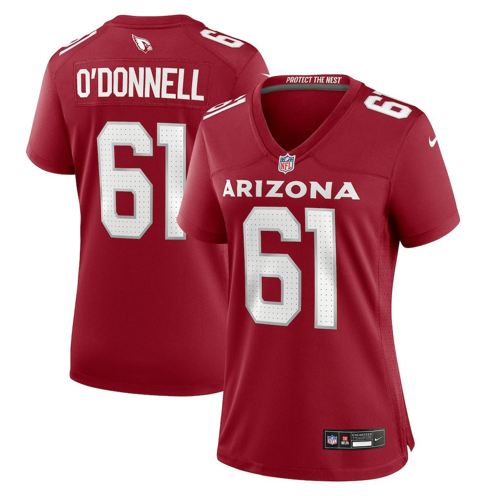NFL Arizona Cardinals Carter O'Donnell Women's Team Game Jersey