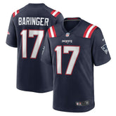 NFL New England Patriots Bryce Baringer Team Game Jersey
