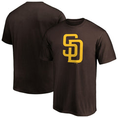 San Diego Padres Profile Big & Tall Primary Logo T-Shirt - Brown