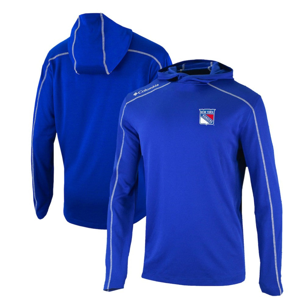 New York Rangers Columbia Omni-Wick Shotgun Long Sleeve Hoodie T-Shirt