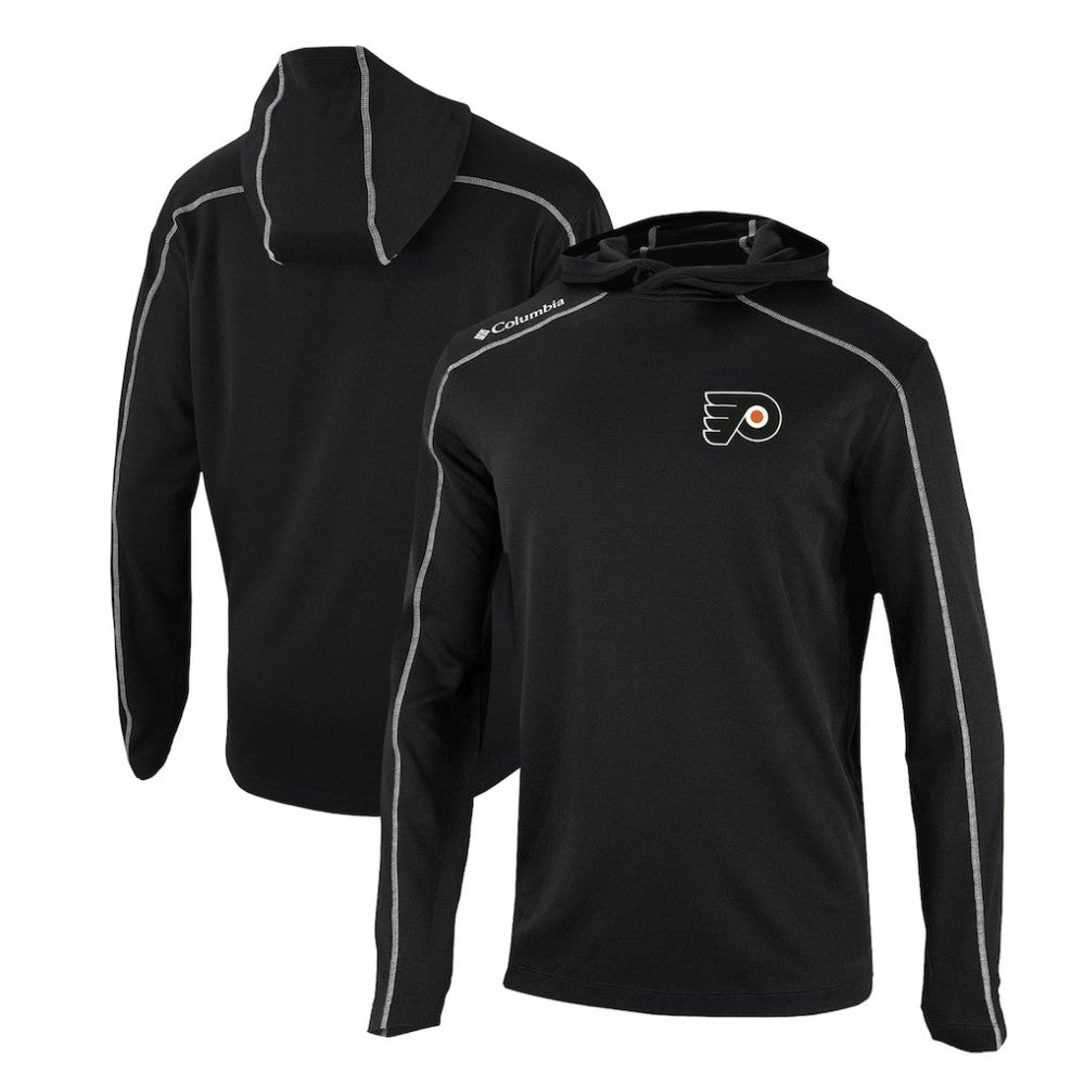 Philadelphia Flyers Columbia Omni-Wick Shotgun Long Sleeve Hoodie T-Shirt