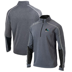 San Jose Sharks Columbia Omni-Wick Shotgun 2.0 Quarter-Zip Pullover Top