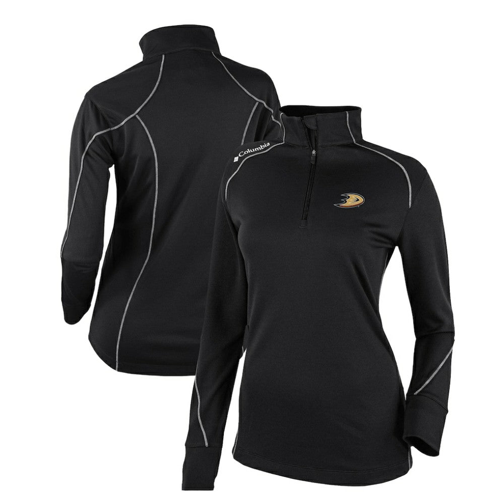 Anaheim Ducks Columbia Women's Omni-Wick Shotgun 2.0 Quarter-Zip Pullover Top