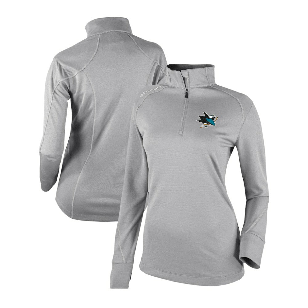San Jose Sharks Columbia Women's Omni-Wick Shotgun 2.0 Quarter-Zip Pullover Top