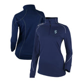 Seattle Kraken Columbia Women's Omni-Wick Shotgun 2.0 Quarter-Zip Pullover Top