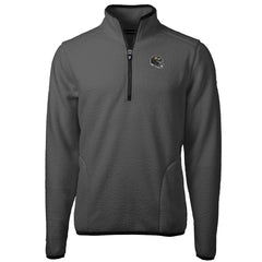 NFL Baltimore Ravens Cutter & Buck Helmet Cascade Eco Sherpa Fleece Quarter-Zip Pullover Jacket