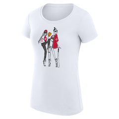 Cincinnati Reds G-III 4Her by Carl Banks Women's Super-Slim Fit Lightweight Baseball Girls T-Shirt - White
