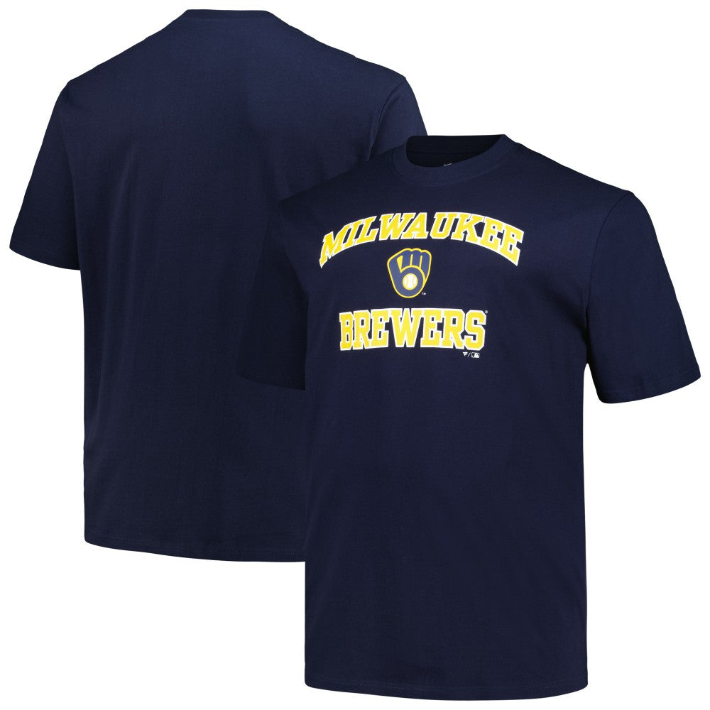 Milwaukee Brewers Profile Big & Tall Heart & Soul T-Shirt - Navy