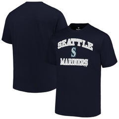 Seattle Mariners Profile Big & Tall Heart & Soul T-Shirt - Navy