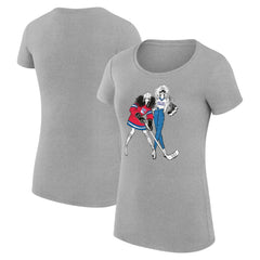 New York Rangers G-III 4Her by Carl Banks Women's Super-Slim Fit Lightweight Hockey Girls T-Shirt