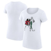 Minnesota Wild G-III 4Her by Carl Banks Women's Super-Slim Fit Lightweight Hockey Girls T-Shirt