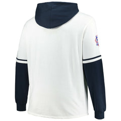Houston Astros Big & Tall Trifecta Shortstop Pullover Hoodie - White/Navy | 47 brand