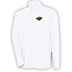 Minnesota Wild Antigua Hunk Quarter-Zip Pullover Top