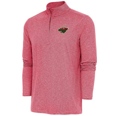 Minnesota Wild Antigua Hunk Quarter-Zip Pullover Top