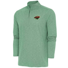 Minnesota Wild Antigua Hunk Quarter-Zip Pullover Top