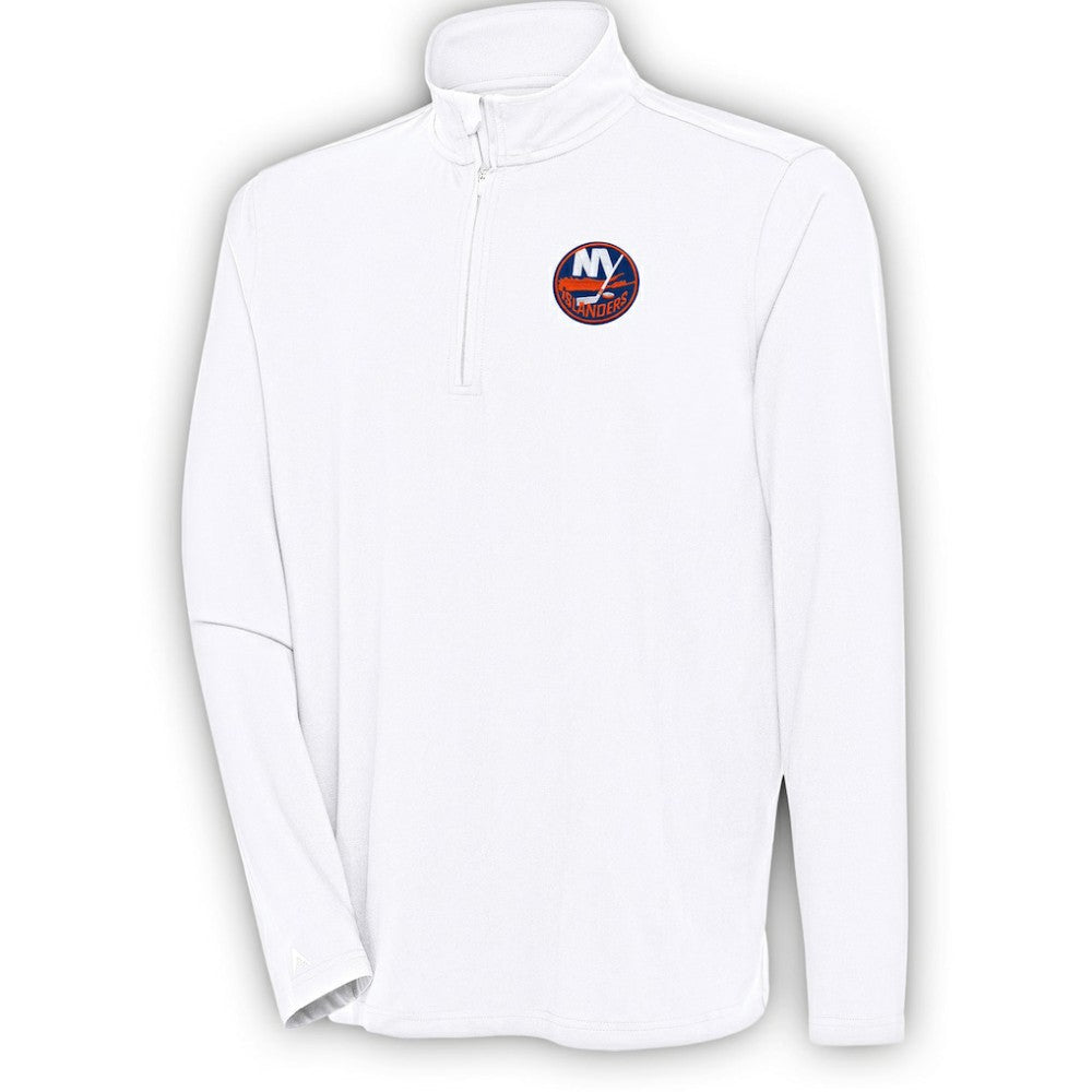 New York Islanders Antigua Hunk Quarter-Zip Pullover Top