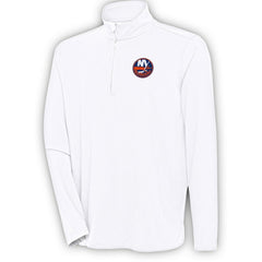 New York Islanders Antigua Hunk Quarter-Zip Pullover Top