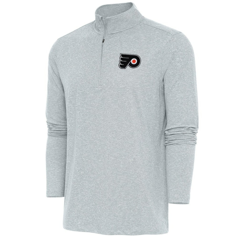 Philadelphia Flyers Antigua Hunk Quarter-Zip Pullover Top