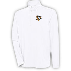 Pittsburgh Penguins Antigua Hunk Quarter-Zip Pullover Top