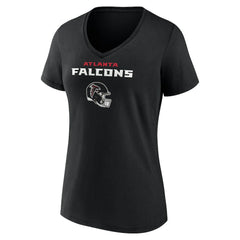 NFL Atlanta Falcons Drake London Women's Team Wordmark Player Name & Number V-Neck T-Shirt