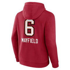 NFL Tampa Bay Buccaneers Baker Mayfield Team Wordmark Player Name & Number Pullover Hoodie