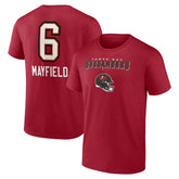 NFL Tampa Bay Buccaneers Baker Mayfield Team Wordmark Player Name & Number T-Shirt