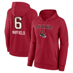 NFL Tampa Bay Buccaneers Baker Mayfield Women’s Team Wordmark Player Name & Number Pullover Hoodie