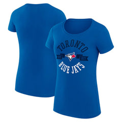 Toronto Blue Jays G-III 4Her by Carl Banks Women's Super-Slim Fit Lightweight City Graphic T-Shirt - Royal