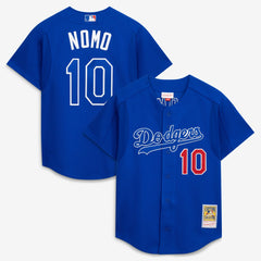 Hideo Nomo Los Angeles Dodgers Cooperstown Collection 2004 Batting Practice Jersey - Royal | Mitchell & Ness