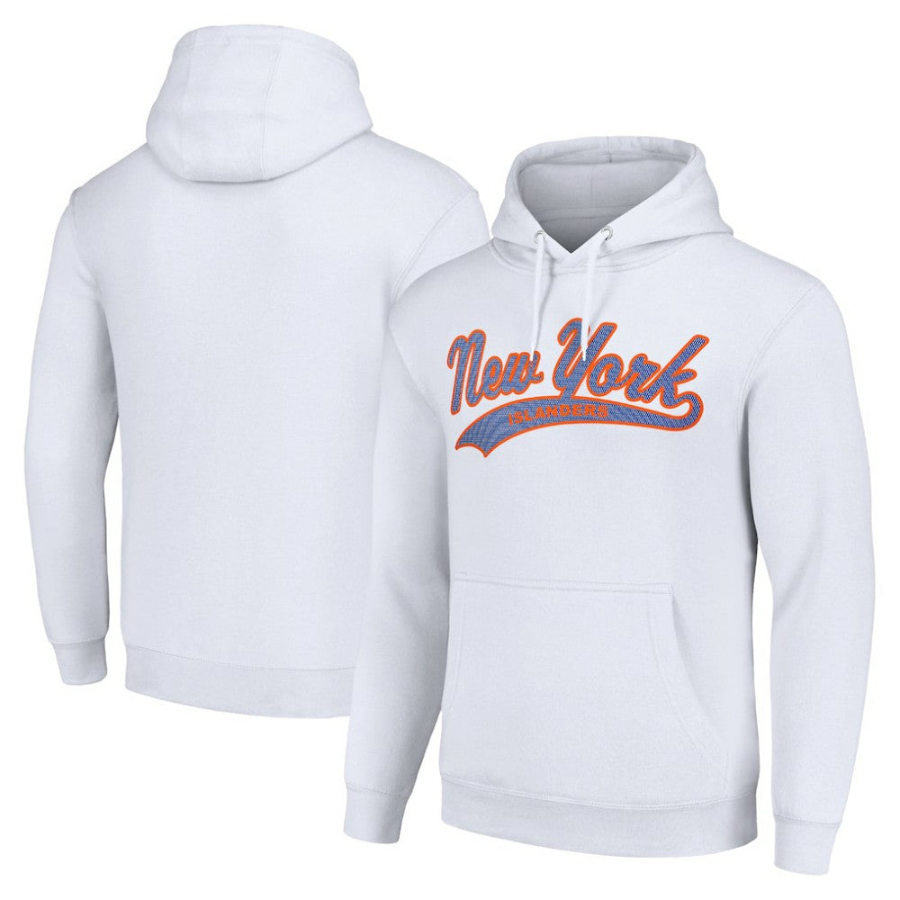 New York Islanders Starter Tailsweep Fleece Tri-Blend Pullover Hoodie