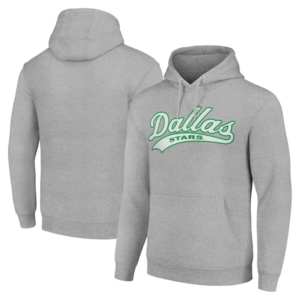 Dallas Stars Starter Tailsweep Fleece Tri-Blend Pullover Hoodie