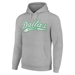 Dallas Stars Starter Tailsweep Fleece Tri-Blend Pullover Hoodie