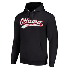 Ottawa Senators Starter Tailsweep Fleece Tri-Blend Pullover Hoodie