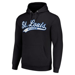 St. Louis Blues Starter Tailsweep Fleece Tri-Blend Pullover Hoodie