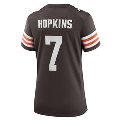 NFL Cleveland Browns Dustin Hopkins Women's Team Game Jersey