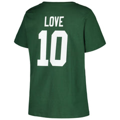 NFL Green Bay Packers Jordan Love Women's Plus Size Name & Number V-Neck T-Shirt