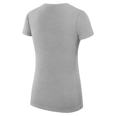 Philadelphia Phillies G-III 4Her by Carl Banks Women's Super-Slim Fit Lightweight City Graphic V-Neck T-Shirt - Heather Gray