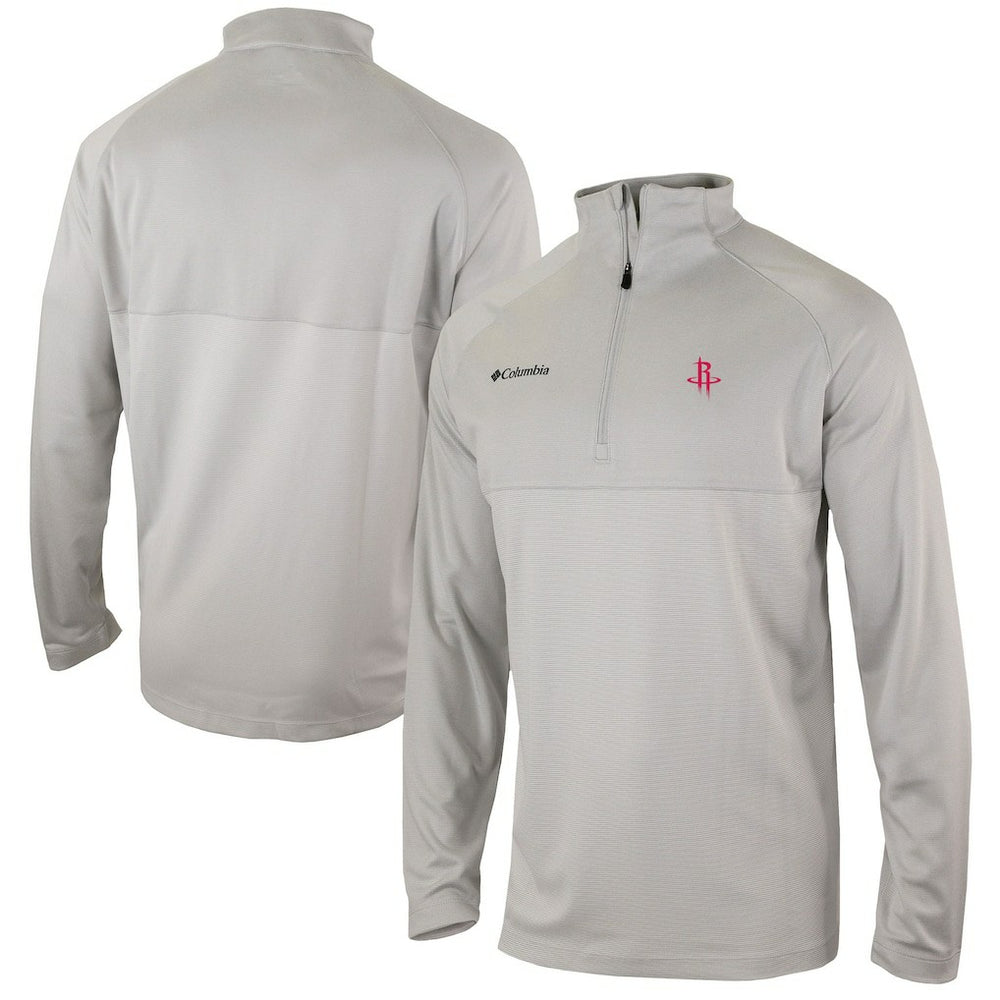 Houston Rockets Omni-Wick Rockin' It Quarter-Zip Pullover Top sale - Heather Gray | Columbia on sale