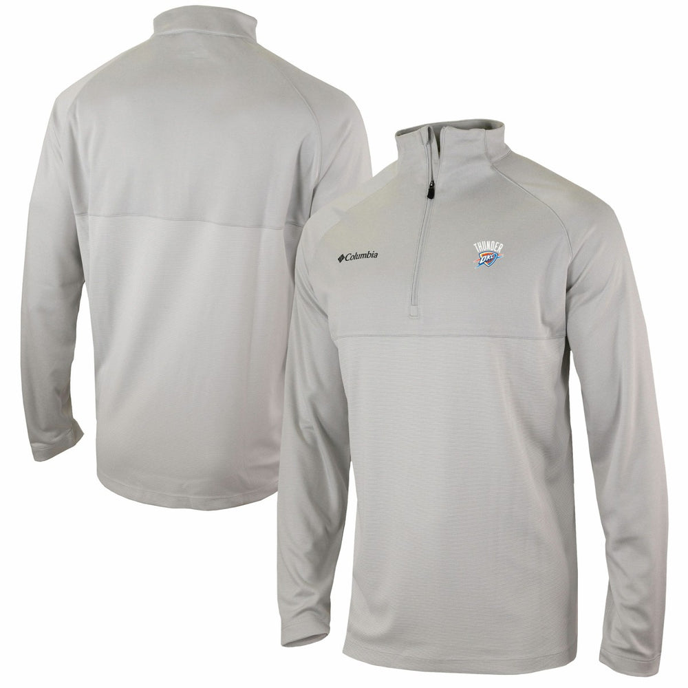 Oklahoma City Thunder Omni-Wick Rockin' It Quarter-Zip Pullover Top - Heather Gray | Columbia on sale