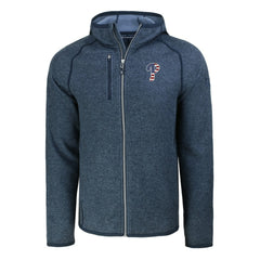 Philadelphia Phillies Cutter & Buck Stars & Stripes Mainsail Sweater-Knit Full-Zip Hoodie - Heather Navy