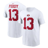 NFL San Francisco 49ers Brock Purdy Player Name & Number T-Shirt