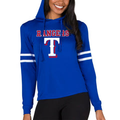 Texas Rangers Concepts Sport Women's Marathon Lightweight Lounge Pullover Hoodie - Royal